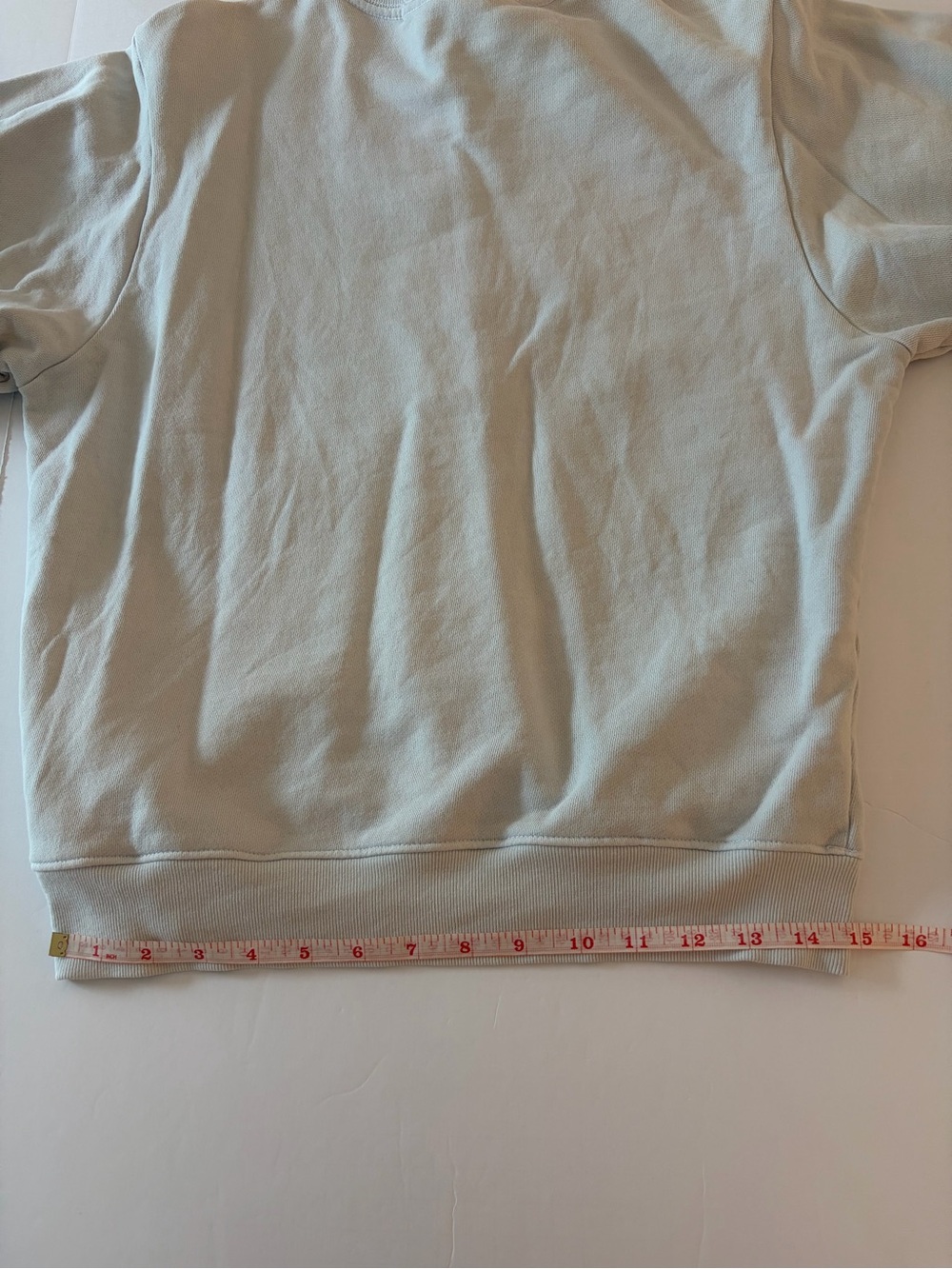 Agolde Women’s 3/4 Pullover Sweatshirt Size S Cotton Blueish Gray Casual Layer - Picture 8 of 13